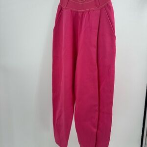 Maria Filo Pink Harem Pants Structured Size P